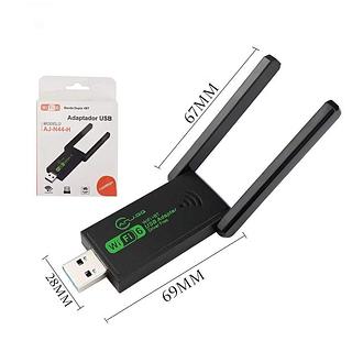 Adaptador USB Wi-Fi 6 Dual Band — 1300 Mbps, 2.4 GHz e 5 GHz