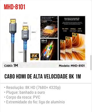 CABO HOMI DE ALTA VELOCIDADE 8K 1M