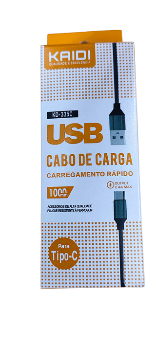 KAIDI CABO DE CARGA RAPIDO 2.4A MAX-TPC