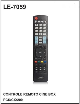 CONTROLE REMOTO CINE BOX