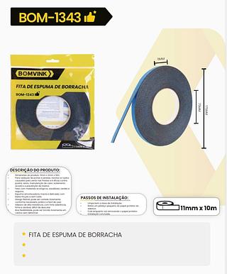 FITA DE ESPUMA DE BORRACHA