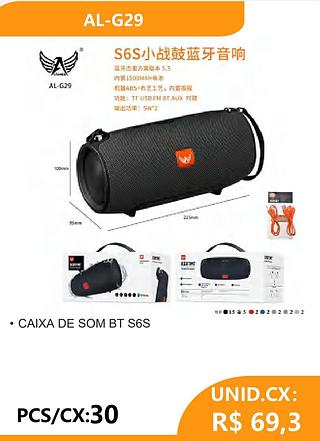 CAIXA DE SOM BT S6S