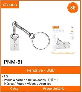 Pendrive Chaveiro 8 GB