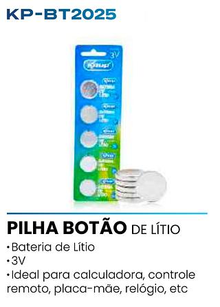 Bateria Lítio CR2025C5