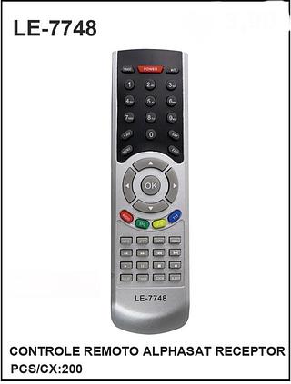 CONTROLE REMOTO ALPHASAT RECEPTOR