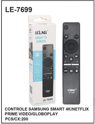CONTROLE SAMSUNG SMART 4K/NETFLIX PRIME VIDEO/GLOBOPLAY