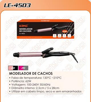 MODELADOR DE CACHOS • Faixa de temperatura: 130°C ~210°C