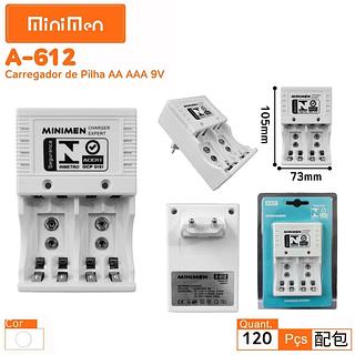 Carregador de Pilha AA AAA 9V