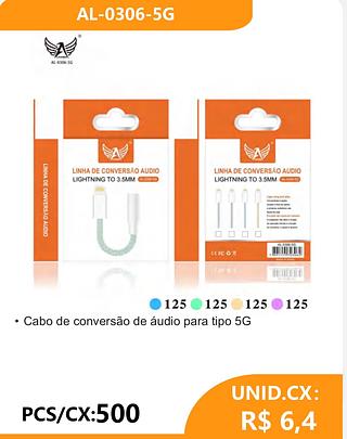 Cabo de conversão de áudio para tipo 5G