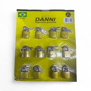 12 Unidades Cadeado 20 MM Cartela