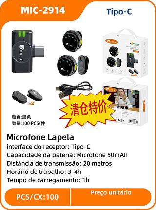 Microfone Lapela