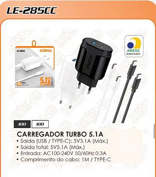 CARREGADOR TURBO 5.1A