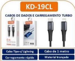 CABOS DE DADOS E CARREGAMENTO TURBO Tipo-e/ Lighning