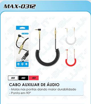 CABO AUXILIAR DE ÁUDIO - Molas nas pontas dando maior durabilidade - Ponta em 90°