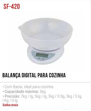 BALANÇA DIGITAL PARA COZINHA