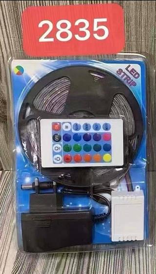 Fita Led Rgb 2835 Colorida 5m + Controle+Fonte