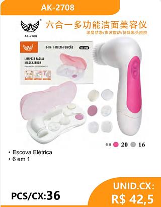 Escova Elétrica • 6 em 1