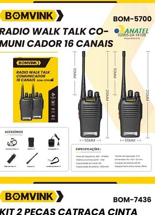 WALKIE TALKIE 16 CANAIS
