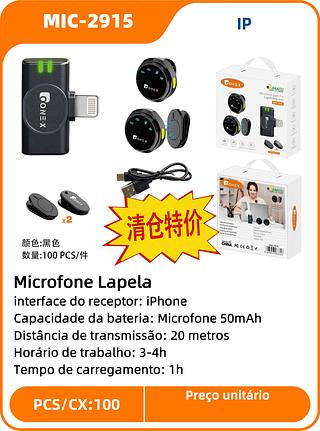 Microfone Lapela