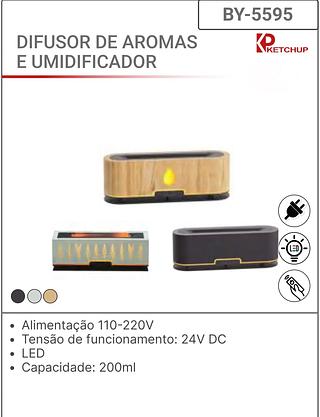 DIFUSOR DE AROMAS E UMIDIFICADOR 200ml
