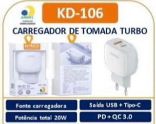 CARREGADOR DE TOMADA TURBO