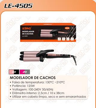 MODELADOR DE CACHOS • Faixa de temperatura: 130°C ~210°C