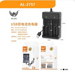 Carregador de bateria dupla USB