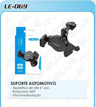 SUPORTE AUTOMOTIVO - Aparelhos de até 6" pol. - Rotaciona 360°
