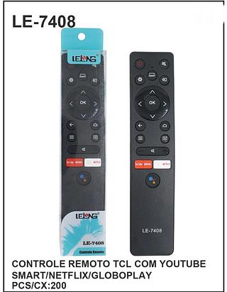 CONTROLE REMOTO TCL COM YOUTUBE SMART/NETFLIX/GLOBOPLAY