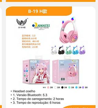 Versão Blutooth: Bt5.3 • Tempo de reprodução: 6 horas • Bateria sem conexão: 40 horas. • Tempo de carregamento: 2 horas