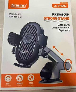 Suporte de Telefone para Carro Ventosa - Fixação Forte, Rotação 360°