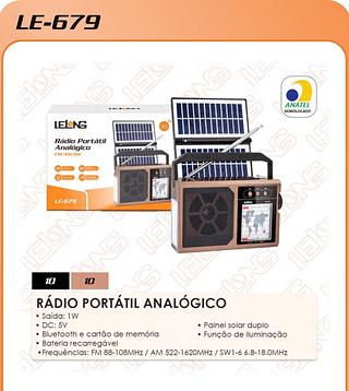 RÁDIO PORTÁTIL ANALÓGICO