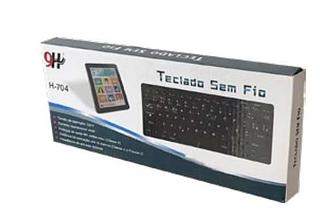 TECLADO SEM FIO - CONECTIVIDADE: 2.4GHz • TECLADO: ABNT2