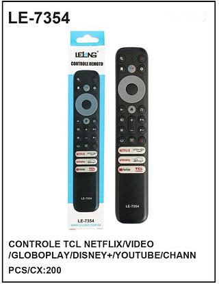 CONTROLE TCL NETFLIX/VIDEO /GLOBOPLAY/DISNEY+/YOUTUBE/CHANN